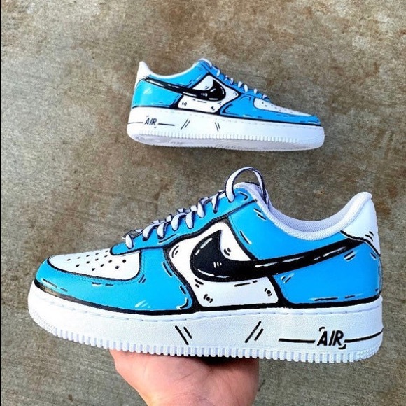 custom air force 1 cartoon